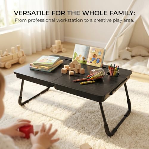 Minimalist BUYIFY Foldable Laptop Bed Desk for Couch, Sofa - Large for Daily Use