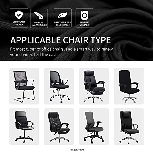 Water Resistant Stretch Computer Office Chair Cover with