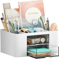 Marbrasse Pen Organizer with 2 Drawer, Multi-Functional for Daily Use