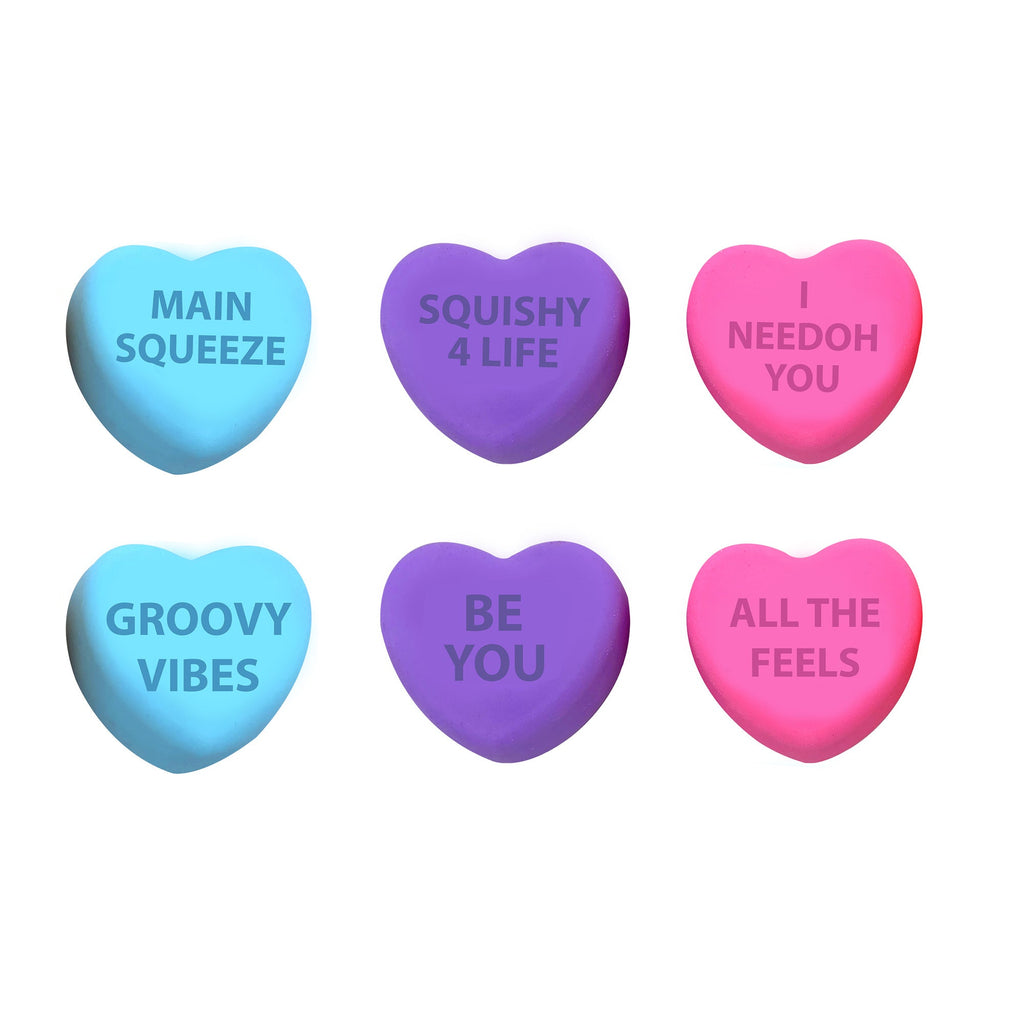 Deliciously Squishy NeeDoh Color Change Squeeze Heart | Reserve Opal Summit - Fun Food Fidget Cookie Squishable Toy - Surprise Me! (Random Color)