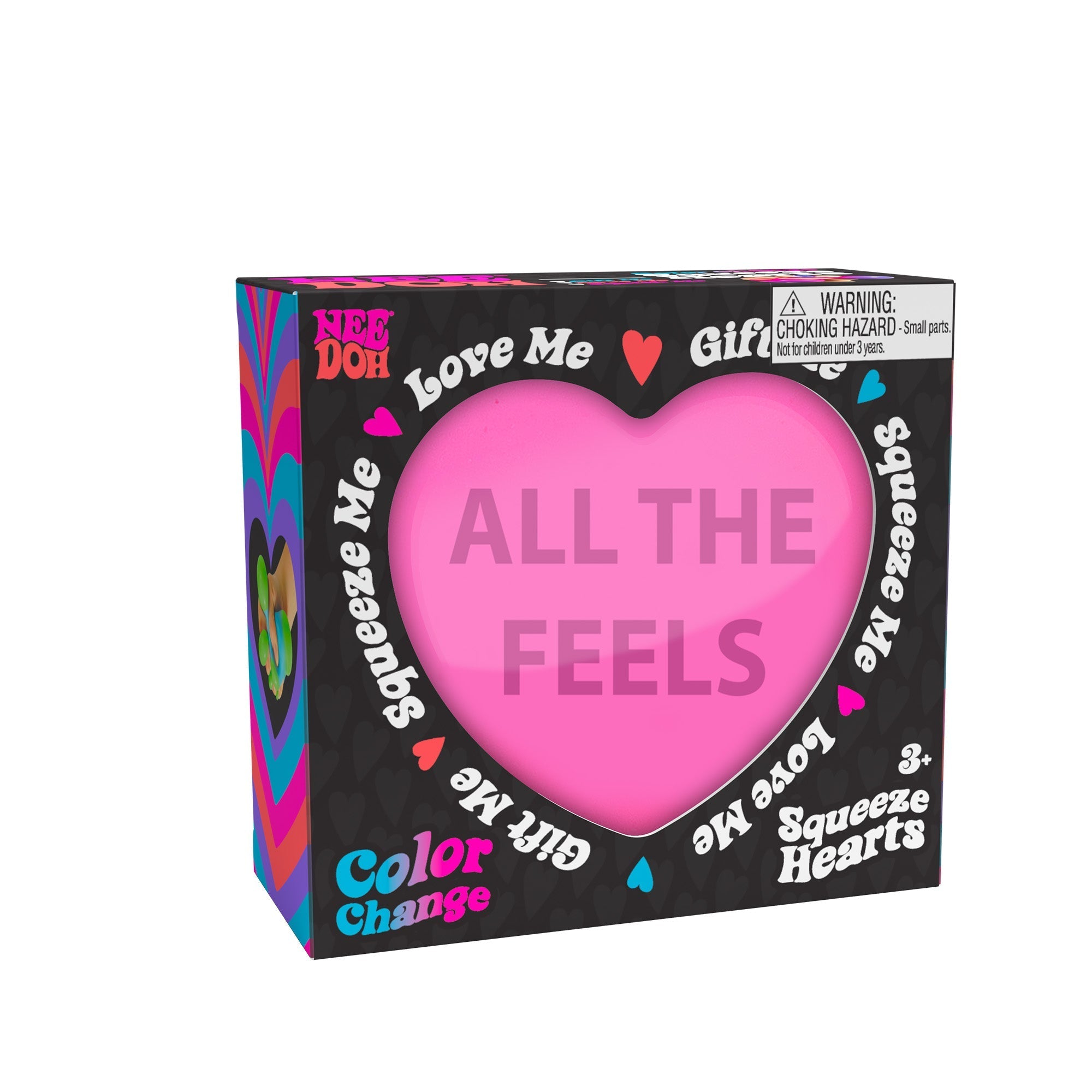 Deliciously Squishy NeeDoh Color Change Squeeze Heart | Reserve Opal Summit - Fun Food Fidget Cookie Squishable Toy Detail