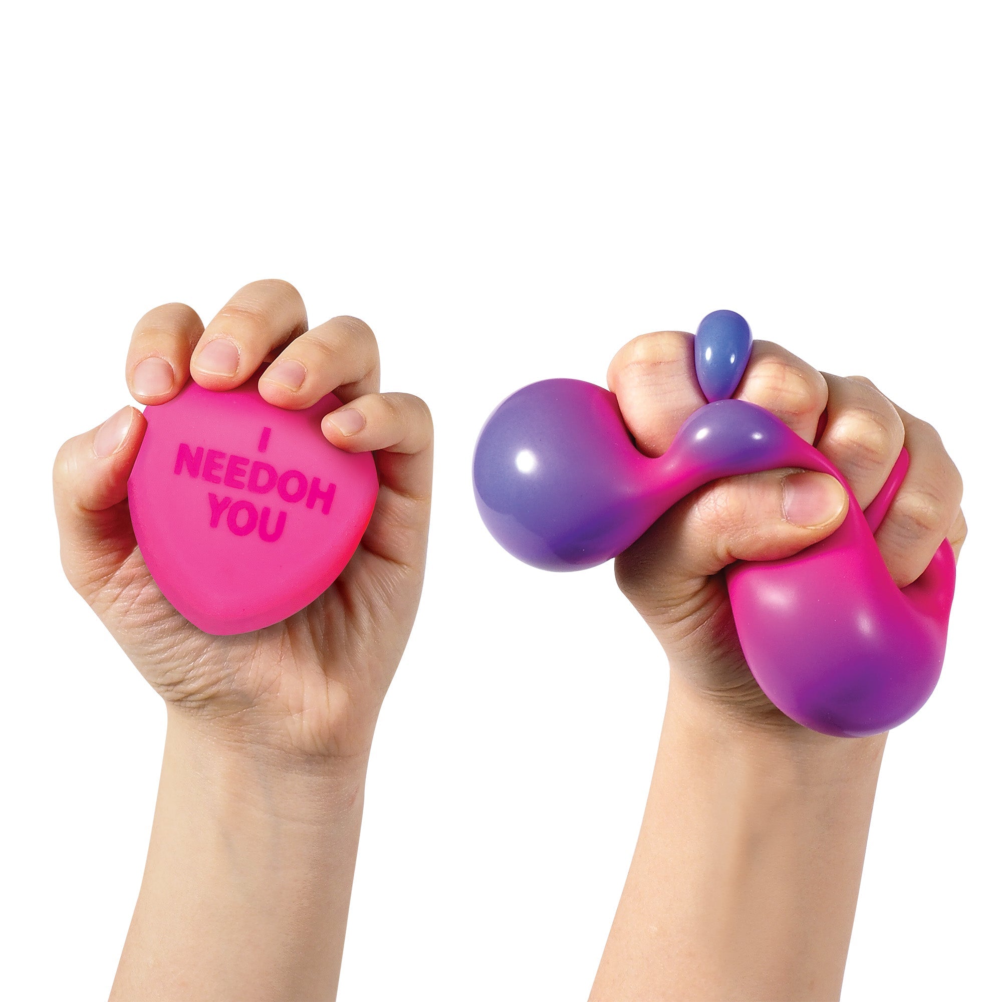 Deliciously Squishy NeeDoh Color Change Squeeze Heart | Reserve Opal Summit - Fun Food Fidget Cookie Squishable Toy Detail