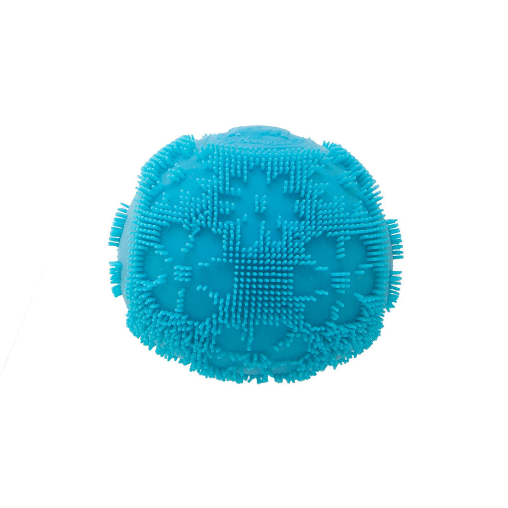 Textured Sensory NeeDoh Fuzz Ball Flower Power | Signature Elm Point - Shaggy Tactile Ribbed Stress Relief Toy Detail