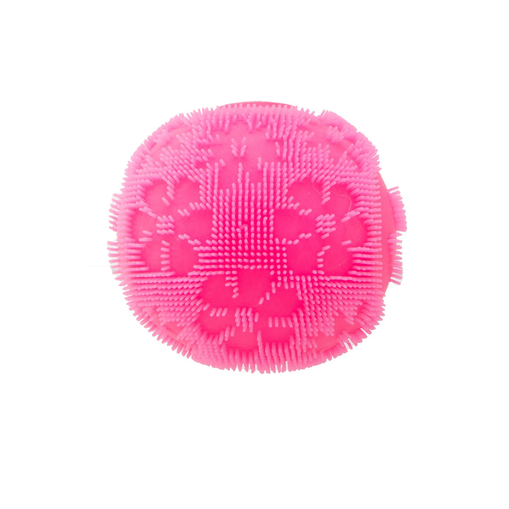 Textured Sensory NeeDoh Fuzz Ball Flower Power | Signature Elm Point - Shaggy Tactile Ribbed Stress Relief Toy Detail