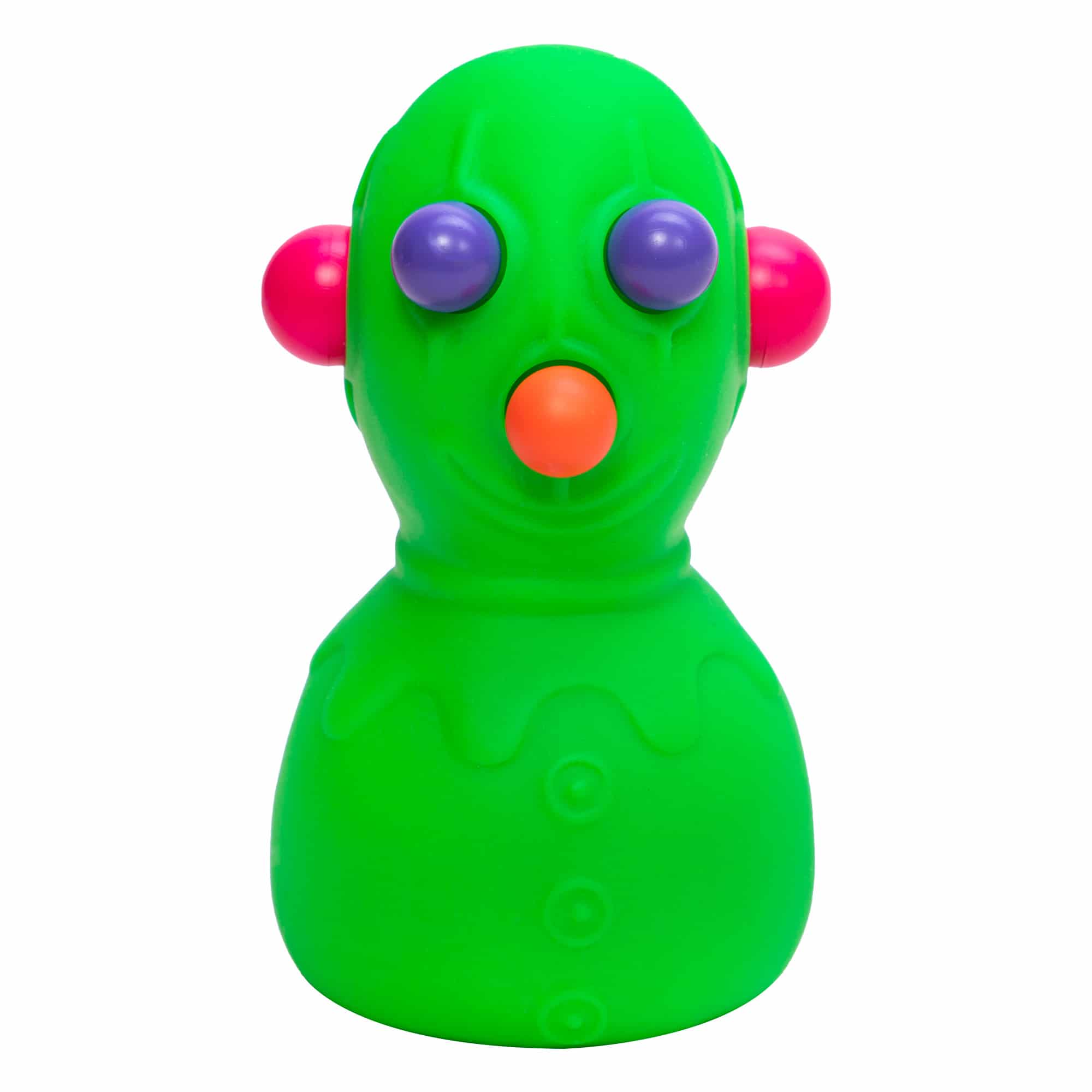 Fun Fidget Monster NeeDoh Panic Pete | Signature Seaside Bay - Purrfect Cat Squishy Character Stress Toy Detail