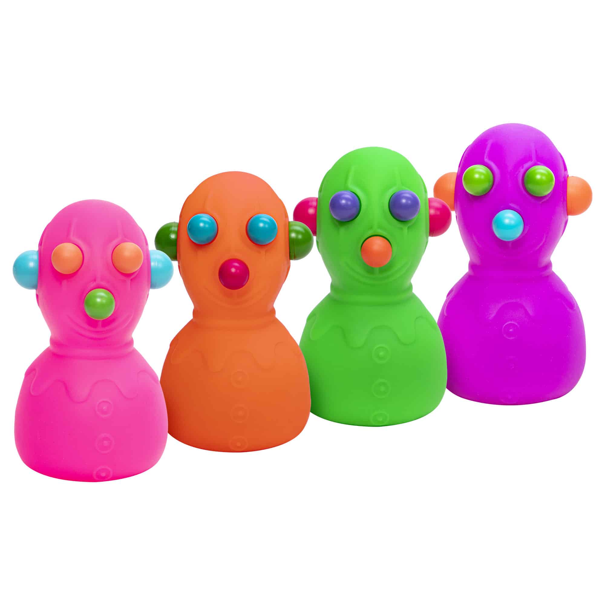 Fun Fidget Monster NeeDoh Panic Pete | Signature Seaside Bay - Purrfect Cat Squishy Character Stress Toy - Surprise Me! (Random Color)