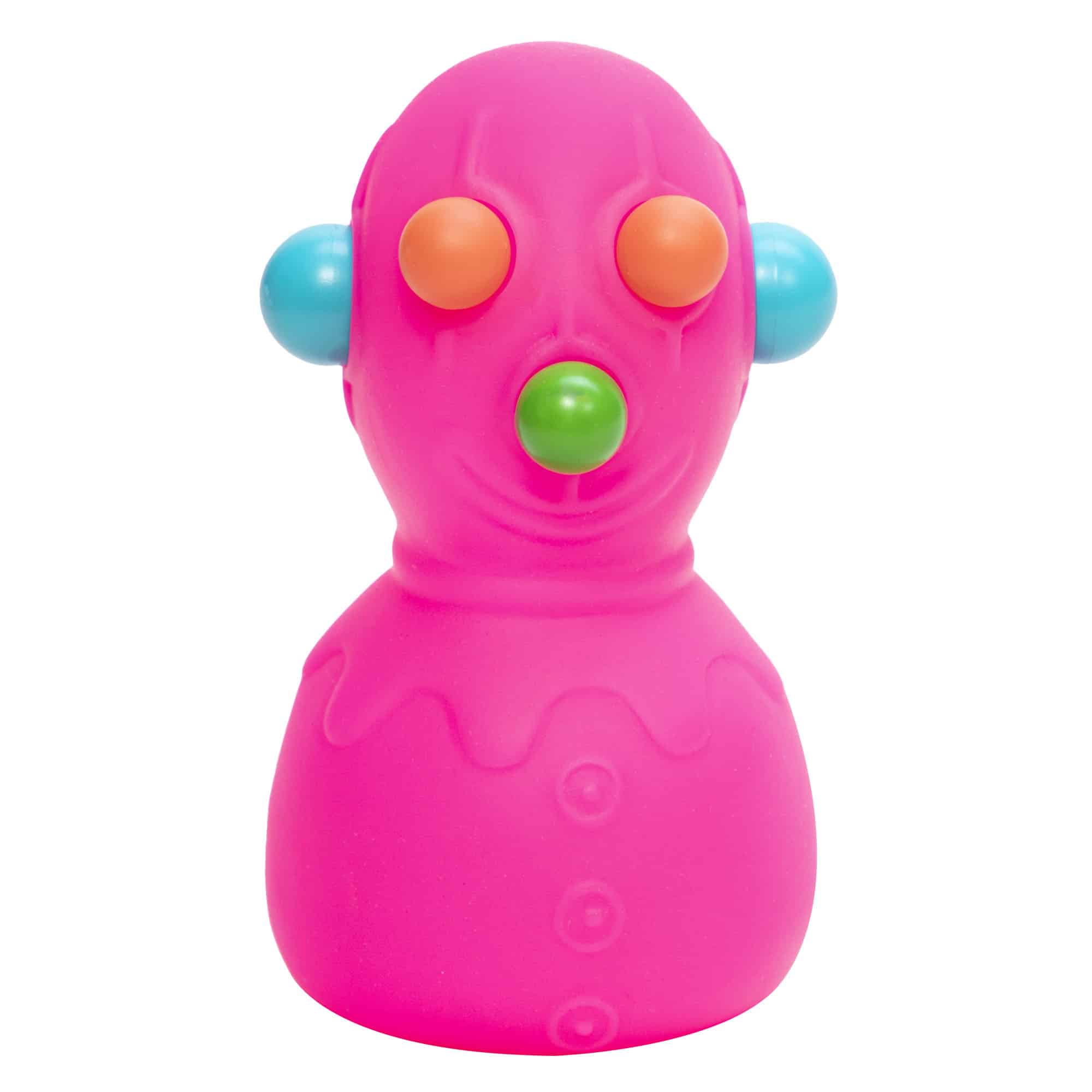 Fun Fidget Monster NeeDoh Panic Pete | Signature Seaside Bay - Purrfect Cat Squishy Character Stress Toy Detail