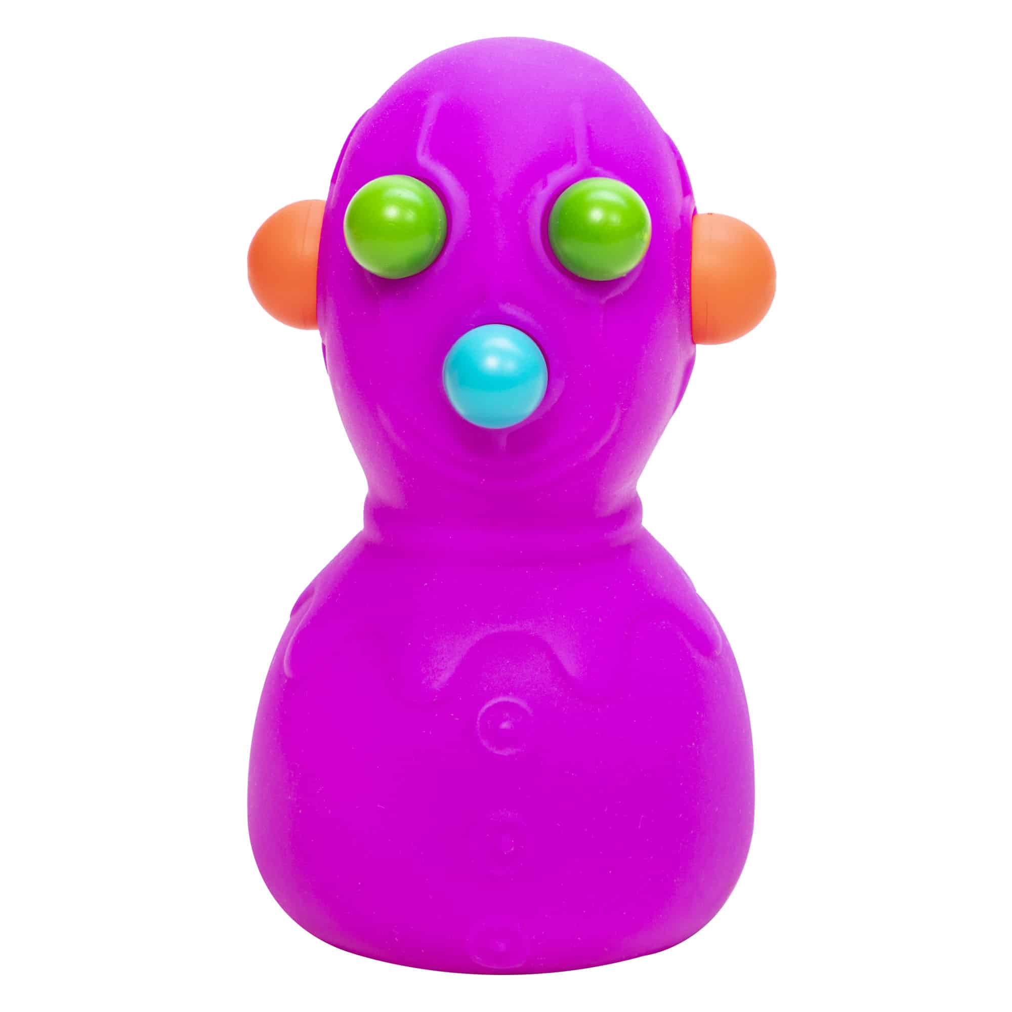 Fun Fidget Monster NeeDoh Panic Pete | Signature Seaside Bay - Purrfect Cat Squishy Character Stress Toy Detail
