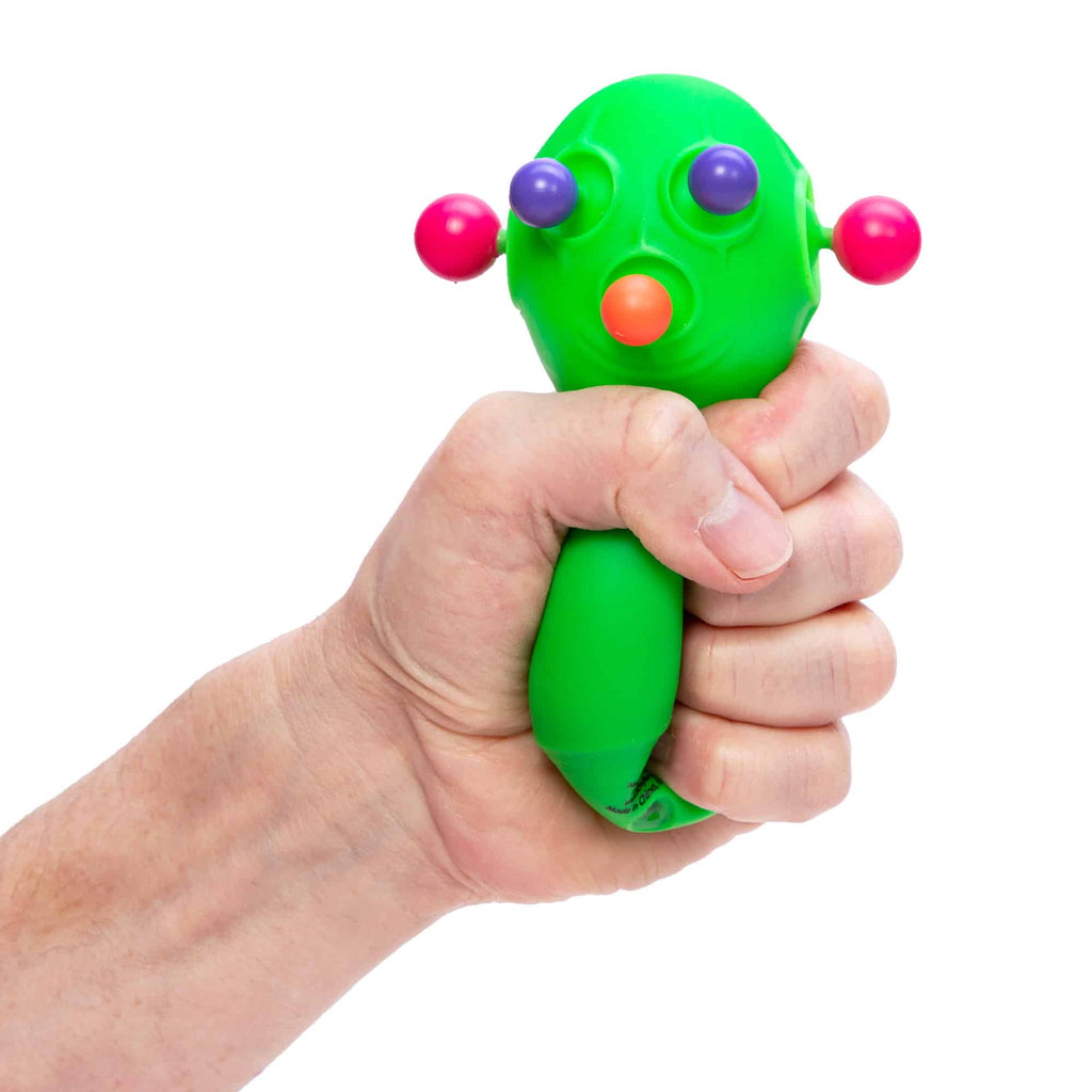Fun Fidget Monster NeeDoh Panic Pete | Signature Seaside Bay - Purrfect Cat Squishy Character Stress Toy Detail