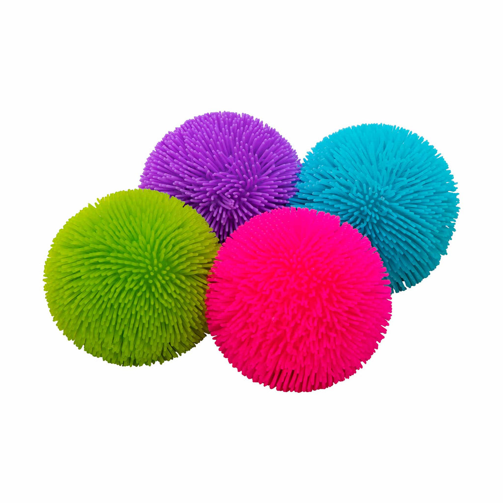 Fuzzy Flocked Shaggy NeeDoh | Collection Winter Creek - Furry Coated Soft Touch Squishable Ball Detail