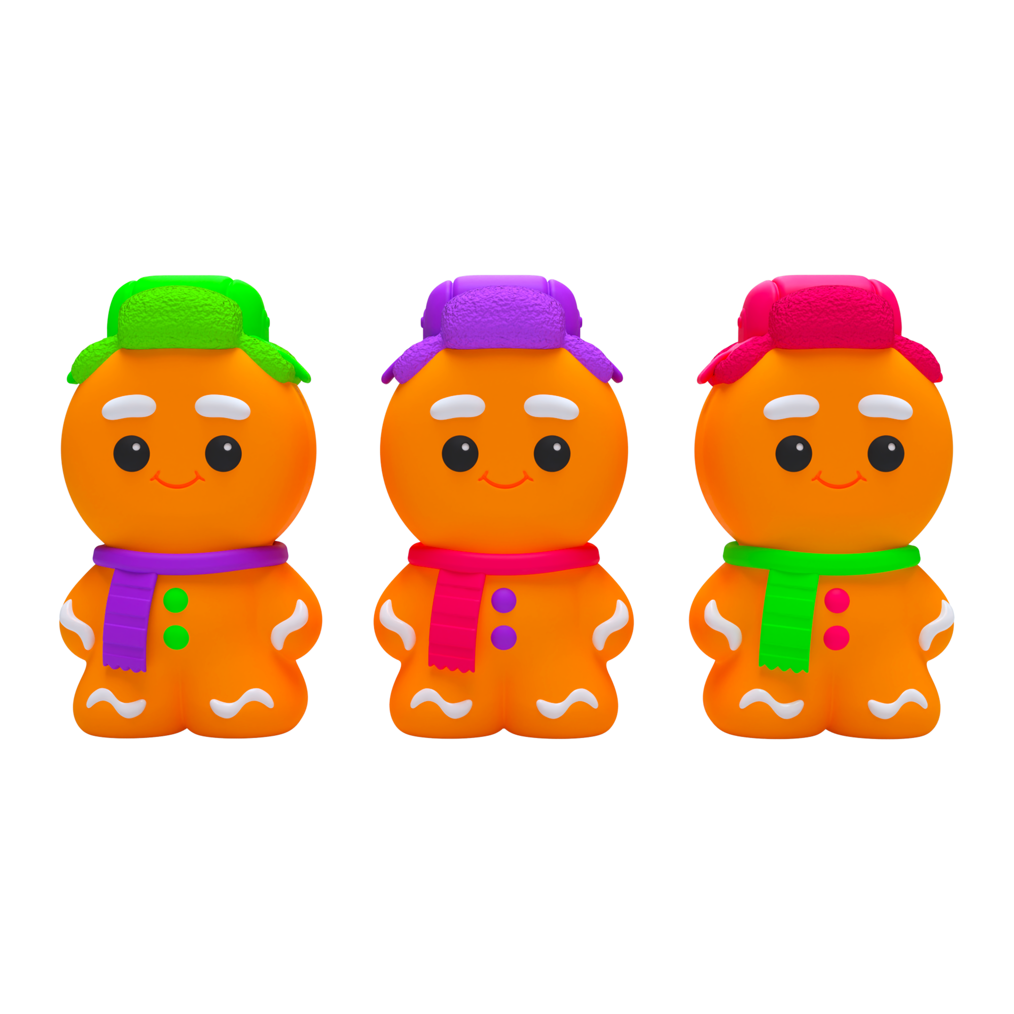 Fun Fidget Monster NeeDoh Ginger Glowman | Select Copper Path - Dino Character Malt-Gel Filled Sensory Glob Detail